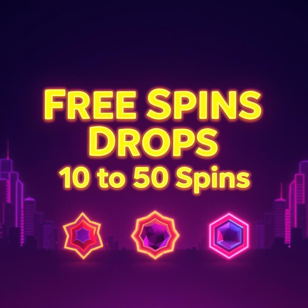 Free Spins Drops - 10 to 50 Spins